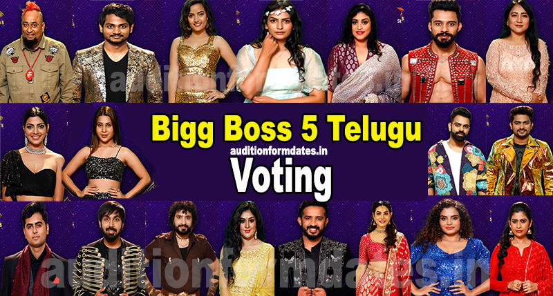 Bigg Boss Telugu Season 5 Vote Results Bigg Boss 5 Telugu Voting Poll Hotstar BB5 Telugu 12th Week Live Voting