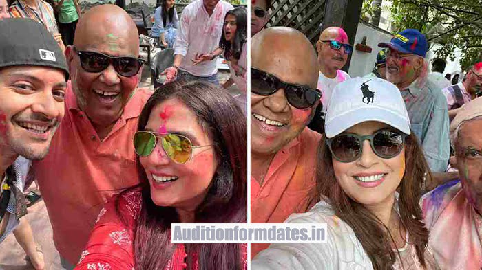 Satish Kaushik last holi photos