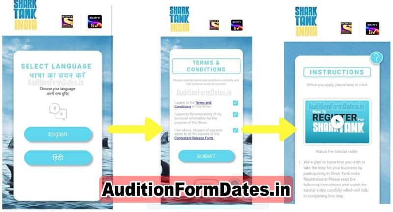 Shark Tank India Registration Form Online 2023